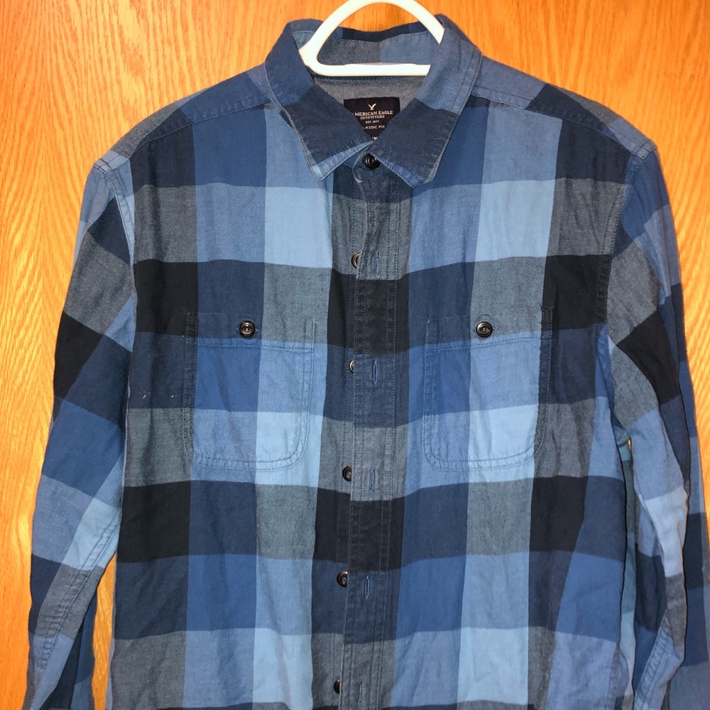 Blue American Eagle Button Down
